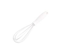 Batteur à œufs manuel rotatif multifonctionnel - Fouet à œufs en silicone - Mini fouet de cuisine en plastique - Blanc