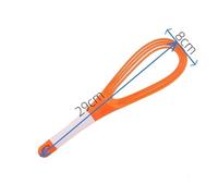 Batteur À Œufs Manuel Rotatif Multifonctionnel, Mini Fouet À Œufs De Cuisine En Plastique, Outil De Cuisson, Facile À Remplacer(Orange-1PC)