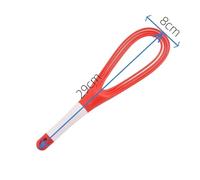Batteur À Œufs Manuel Rotatif Multifonctionnel, Mini Fouet À Œufs De Cuisine En Plastique, Outil De Cuisson, Facile À Remplacer(Red-1PC)