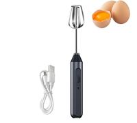 Batteur à œufs - Mousseur à lait rechargeable, mixeur plongeant, mixeur plongeant | Fouet réglable à 3 vitesses pour sauces, soupe, cuisson, beurre, œufs