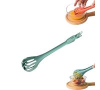 Batteur à œufs multifonction, pince alimentaire et fouet à œufs 2 en 1, fouet en plastique, outil de cuisine polyvalent pour la pâtisserie et la cuisine (vert)