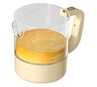 Batteur À Œufs Portable - Blender Alimentaire Portable 1L - Moussoir À Lait Électrique | Pour Mousse De Lait Café Vinaigrette Salade Alimentation Bébé Sauces Maison Dortoir Hôtel Restaurant