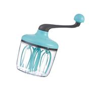 Batteur à œufs portatif avec tête rotative - Ustensiles de cuisine adaptés pour un mélange rapide et fluide dans la cuisine et la cuisson des œufs semi-automatiques