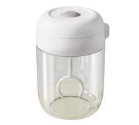 Batteur à œufs pour cuisine - Fouet fonctionnel pour œufs et mélangeur manuel facile d'utilisation avec grande capacité pour la cuisson en plastique durable et BAr285 (transparent, 12 x 7,8 cm)