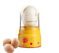 Batteur À Œufs Rotatif | Mélangeur À Œufs Manuel Jaune et Blanc | Petit Mélangeur de Cuisine Portable pour Mixage | pour Mixer Cuisiner Maison Restaurant Voyage Famille Camping