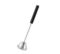 Batteur à œufs rotatif semi-automatique pour utilisation en cuisine, construction en acier et poignée ergonomique en polypropylène pour une préparation rapide des desserts