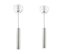 Batteur À Œufs Semi-automatique En Acier Inoxydable 304, Batteur À Œufs Manuel, Agitateur À Œufs À Rotation Automatique, Accessoires De Cuisine, Outils For Œufs(2PCS S)