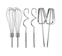 Batteur à œufs universel en acier inoxydable, mélangeur fouet multifonctionnel, accessoires de perceuse électrique remplaçables for crème 6 pièces Pour Pâtisserie Cuisine