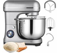 Batteur Alimentaire Professionnel 2000W, 10L | Crochet à pâte, Bol en INOX, 8 Vitesses pour boulangeries, Restaurants, pizzerias | Équipement de Cuisine Lourd Professionnel | Accessoires 3-en-1