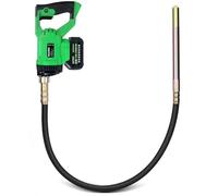 Batteur béton sans fil 850 W avec batterie de 4,0 Ah | 2 m de long pour le béton | 6000 tr/min | Bouteille vibrante de 35 mm | Agitateur béton pour construction et rénovation