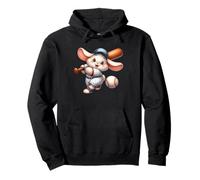 Batteur de Baseball Mignon Lapin Dessin animé Kawaii Sweat à Capuche