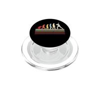 Batteur de Baseball rétro Evolution of Man PopSockets PopGrip pour MagSafe