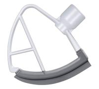 Batteur De Bord Flexible - Agitateur Plat Avec Record Bords Silicone | Attachement Du Mélangeur Support Tête Inclinable COMPATRIBLE DE LA FOURNAGE COMPRIS Outil Palette Pour La Pâte À Pâtisserie Cuisi