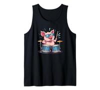 Batteur de cochon cool pour un concert sauvage et drôle Débardeur