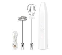 Batteur de cuisine portatif - Outil de mélange électrique - Mélangeur de pâte électrique adapté pour fouetter le battement - Baguette mousseuse rechargeable