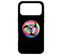 Batteur de Taiko Mitsudomoe Symbol Tie Dye des années 70 Coque pour iPhone 17 Pro Max