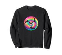 Batteur de Taiko Mitsudomoe Symbol Tie Dye des années 70 Sweatshirt