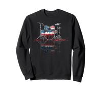 Batteur de Tambour Drapeau américain USA Drip Graffiti Lover Sweatshirt