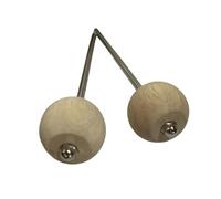 Batteur de tambour en métal renforcé - Marchepied de lit en bois lisse - Pour performer en direct - Remplacement du batteur de tambour