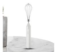 Batteur d'œuf - Mélangeur à main rechargeable USB électrique - Fouet électrique rechargeable | Fouet à crème réglable à 3 vitesses | Café en acier inoxydable Frother et mixeur en blanc