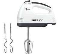 Batteur Électrique 180W à 7 Vitesses avec Fouets Inox Sokany Noir / Blanc Noir / Blanc