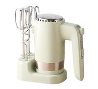 Batteur Électrique À Main 10 Vitesses Avec Fouets Et Crochets Pétrisseurs En Acier Inoxydable Pour La Préparation De Crèmes Fouettées, D'œufs Et De Gâteaux, Puissance 300 W
