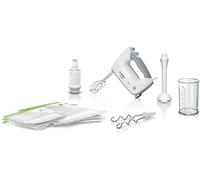 Batteur électrique - BOSCH - MFQ364V0 ErgoMixx - 450 W - 5 vitesses + turbo - Blanc / Gris