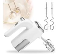 Batteur Electrique Cuisine 400W, Batteur Mixeur avec 2 Fouets et 2 Crochets Pétrisseurs, 5 Vitesses + Turbo, Batteur à Main, Fouet Electrique pour Recettes de Pâtisserie et Cuisine Quotidienne