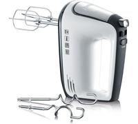 Batteur électrique SEVERIN HM3830 - 5 vitesses + fonction turbo, 1 600 tours/min, 2 fouets et crochets inox