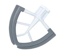 Batteur Flex Edge compatible avec les batteurs sur pied à tête inclinable Kitchen aid de 4,5/5 litres, avec supports de fixation pour mélangeur sur pied