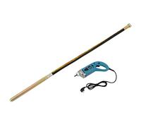 Batteur industriel professionnel pour béton, 1300 W, avec tige vibrante de 1,5 m, 4300 tr/min, vitesse d'onde de mélange, diamètre de l'arbre vibrant : 35 mm