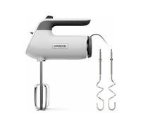 Kenwood QuickMix+ HMP50.000WH Batteur à main avec vitesse variable et fonction pulse avec crochet pétrisseur en acier inoxydable et fouet pour la cuisson et la cuisson, 650 W, blanc
