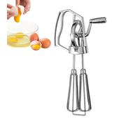 Batteur manuel - Fouet électrique à manivelle ergonomique - Batteur à main en acier inoxydable avec double tête et poignée à manivelle pour une cuisson et un mélange faciles