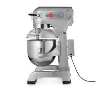 Batteur mélangeur 10L - 450W - 3 vitesses - inox - 220V - batteur plat, crochet pétrisseur, fouet