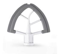 Batteur mélangeur en silicone pratique avec fonction de raclage des bords pour têtes inclinables Kitchenaid 4 55QT