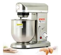 Batteur mélangeur professionnel Batteur Pétrin Professionnel de 10L 550W 3 Accessoires Pâtisserie Pain, pâte à pizza, cuisson de gâteaux (restaurant et boulangerie)(Silver,10L)