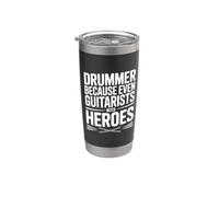 Batteur parce que même les guitaristes ont besoin de héros Gobelet isotherme en acier inoxydable double paroi