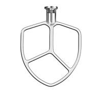 Batteur plat en acier inoxydable pour mixeur KitchenAid 5 à 6 l, convient pour les mélangeurs professionnels 5 Plus et Professional 600 Seris K5 KG25 KV25 KP26 KT26, robuste et passe au lave-vaisselle