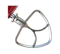 Batteur Plat en Acier Inoxydable pour Remplacement D'Accessoires de Batteur sur Socle KitchenAid 4.5-5QT, Sans RevêTement, BLENDER