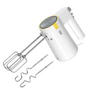 Batteur - Puissance : 425 W - 5 vitesses + Turbo - Fouets + crochets en acier inoxydable résistants au LV - Bouton d’éjection - Blanc