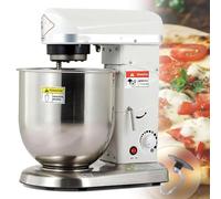 Batteur sur socle de nourriture commercial, 7 L, mélangeur électrique multifonction pour pizza et boulangerie, 3 vitesses, idéal pour la préparation du pain et des gâteaux