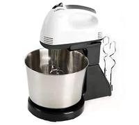 Batteur Sur Socle électrique, 2 En 1 100W Mélangeur à Gâteau à Dissipation Rapide de la Chaleur Mélangeur à Pain Mélangeur De Cuisine Avec Bol Pour Glaçage Prise UE 220V