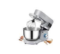 Batteur sur socle électrique 5.5/7L avec 6 vitesses écran LCD minuterie mélangeur alimentaire crème oeuf fouet fouet pétrin avec bol en acier Durabilité, Efficacité(7L 660W Blue)
