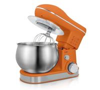 Batteur sur socle, Mélangeur De Cuisine Électrique: Batteur Sur Socle Avec Planétaire, Support Mélange Automatique Pour Processeur Pâte Pour la pâtisserie(ORANGE)
