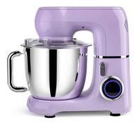 Batteur sur socle, Mélangeur De Pâte Domestique, Gâteau Planétaire, Support En Acier Inoxydable, Chef Cuisine, Aliments Électriques Pour la pâtisserie(Purple)