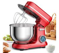 Batteur Sur Socle Moteur CC 1200W Batteur Sur Socle À 11 Vitesses Avec Tête Inclinable Écran OLED Numérique Batteurs Sur Socle Électriques Pour Cuisine Avec Crochet Pétrisseur, Mélangeur Plat Et Fouet