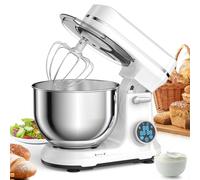 Batteur Sur Socle Moteur CC 1200W Batteur Sur Socle À 11 Vitesses Avec Tête Inclinable Écran OLED Numérique Batteurs Sur Socle Électriques Pour Cuisine Avec Crochet Pétrisseur, Mélangeur Plat Et Fouet