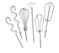 Batteurs a main pour batteurs turbo gauche et droit en acier inoxydable Cuisinart, fouet a Oufs en fil mEtallique, taille L(Silver 2m)