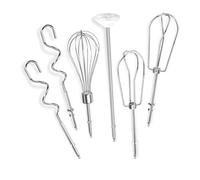 Batteurs for batteur à main, compatibles for Cuisinart | Batteurs de style Turbo gauche et droit en acier inoxydable, fouet à œufs en fil métallique, tige de mélange de liquide