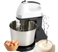 Batteurs Sur Socle, 7 Vitesses Avec Bol En Acier Inoxydable, Batteur Sur Socle Et Batteur à Main Avec Crochet Pétrisseur, Pour La Pâtisserie, Les Gâteaux, Les Biscuits, Le Pétrissage